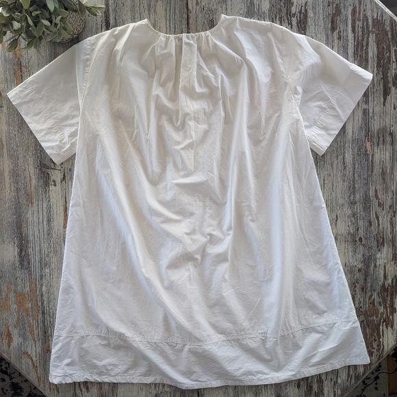 G. Label By Goop Cotton Oversized Dress Womens 6 White - Picture 8 of 8
